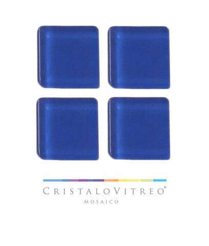 Cristalo Vitreo - Mosaico Color Azul Intenso 2.5 X 2.5