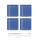 Cristalo Vitreo – Mosaico Color Azul Cobalto Claro 2.5 X 2.5