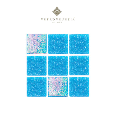 Vetro Venezia - Mosaico Veneciano Azul Cancún Stella 2×2