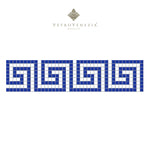 Vetro Venezia: Cenefa Laberinto en Mosaico Veneciano 2×2