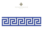 Vetro Venezia: Cenefa Tula en Mosaico Veneciano 2×2 - Alto 14 CM